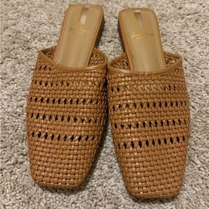 Sam Edelman Leona Mule Slip-On Heels Black Leather Women’s 6.5